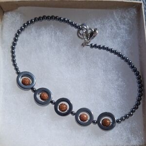 gun metal fashion braclet